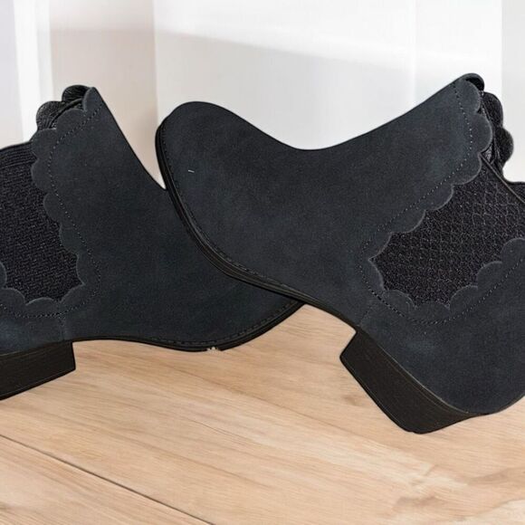 Skechers Lasso Diver Black Womens Size 7 Memory Foam Ankle Bootie NEW - Picture 4 of 6